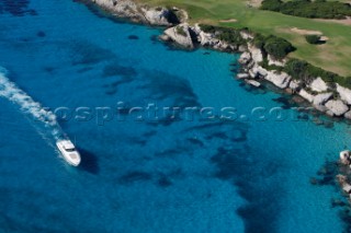 MOTOR YACHT IN SOUTH CORSICA. PERFECT BEACH, BLUE DREAM