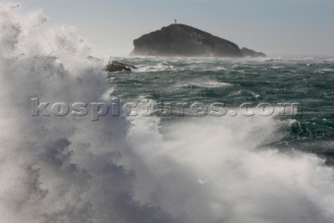 Rough seas in the South of France
