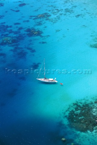 Boat at anchor in Noumea New Caledonia