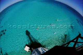 Windsurfing in Florida, USA.