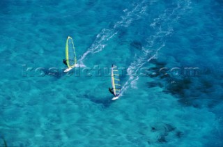 Windsurfing in Florida, USA.