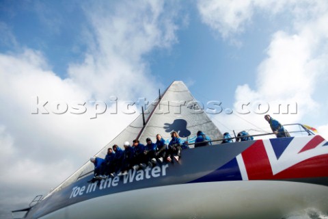 COWES ENGLAND  JUNE 30 Armed Forces Day Solo round the world sailor Dee Caffari MBE appointed a Hono