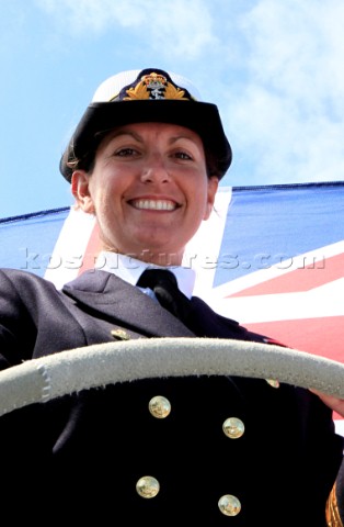 COWES ENGLAND  JUNE 30 Armed Forces Day Solo round the world sailor Dee Caffari MBE appointed a Hono