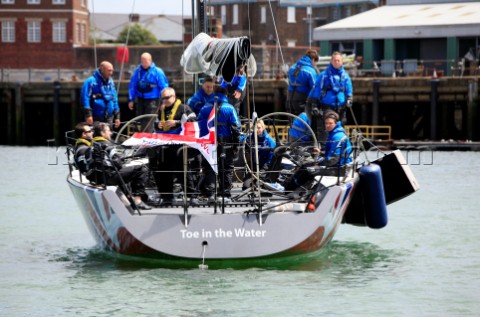 COWES ENGLAND  JUNE 30 Armed Forces Day Solo round the world sailor Dee Caffari MBE appointed a Hono