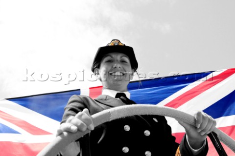 COWES ENGLAND  JUNE 30 Armed Forces Day Solo round the world sailor Dee Caffari MBE appointed a Hono