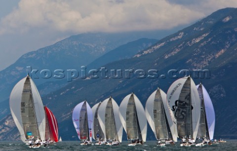 Malcesine 150711  Audi Sailing Series Melges 32  Fleet race