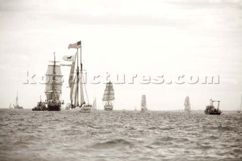 Tall Ships RI 2007 Newport RI Photographed here leaving Newport sailing through Narragansett Bay