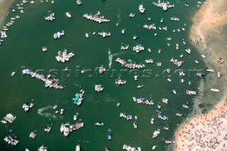 Fourth of July Aerials at Wrightsville Beach.