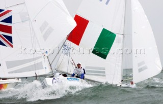 Qingdao, China, 20080821  Qingdao 2008 OLYMPICS  GOLD MEDAL  Percy Ian and Simpson Andrew (GBR) - Star Class