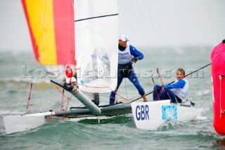 Qingdao, China, 20080821  Qingdao 2008 OLYMPICS  Tornado Class  McMillan/Howden (GBR)