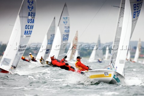 Aarhus Denmark 2010 SAP 505 WORLD CHAMPIONSHIP  day one of the regatta was sailed in windy condition