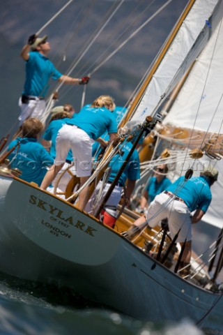 Les Regates Imperiales 2012  onboard Skylark of 1937