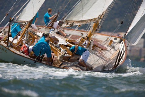 Les Regates Imperiales 2012  onboard Skylark of 1937