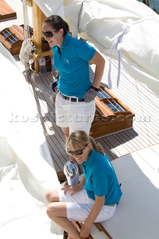 Les Regates Imperiales 2012  onboard Skylark of 1937