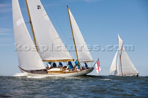 Les Regates Imperiales 2012  onboard Skylark of 1937