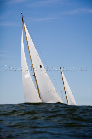 Les Regates Imperiales 2012  onboard Skylark of 1937