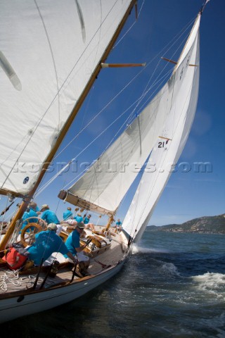 Les Regates Imperiales 2012  onboard Skylark of 1937