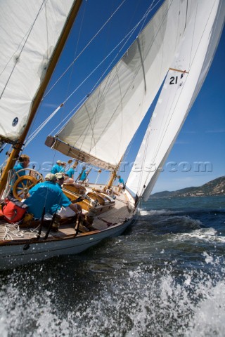 Les Regates Imperiales 2012  onboard Skylark of 1937