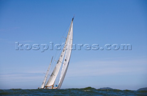 Les Regates Imperiales 2012  onboard Skylark of 1937