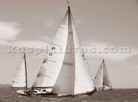 Les Regates Imperiales 2012  onboard Skylark of 1937