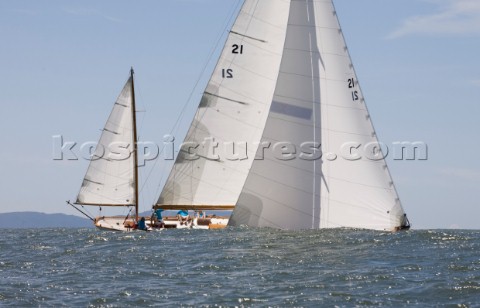 Les Regates Imperiales 2012  onboard Skylark of 1937