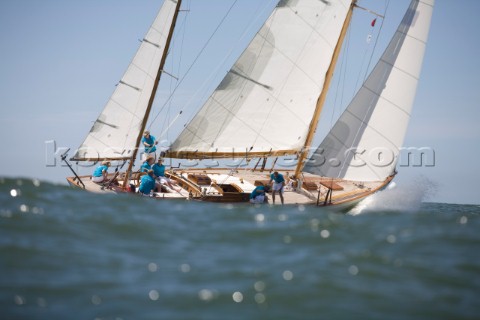 Les Regates Imperiales 2012  onboard Skylark of 1937