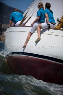 Les Regates Imperiales 2012 - onboard Skylark of 1937