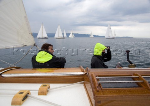 Les Regates Imperiales 2012  onboard Skylark of 1937