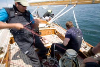 Les Regates Imperiales 2012 - onboard Skylark of 1937