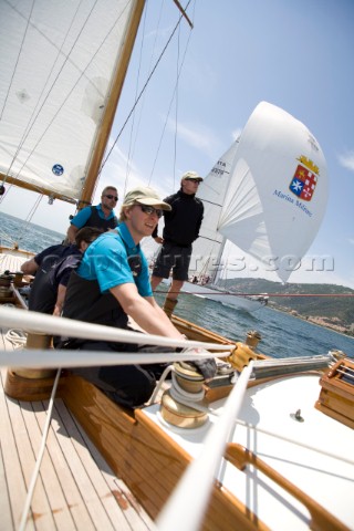 Les Regates Imperiales 2012  onboard Skylark of 1937