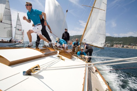 Les Regates Imperiales 2012  onboard Skylark of 1937