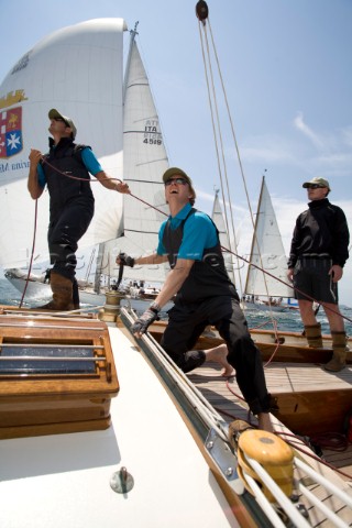 Les Regates Imperiales 2012  onboard Skylark of 1937