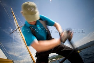 Les Regates Imperiales 2012 - onboard Skylark of 1937