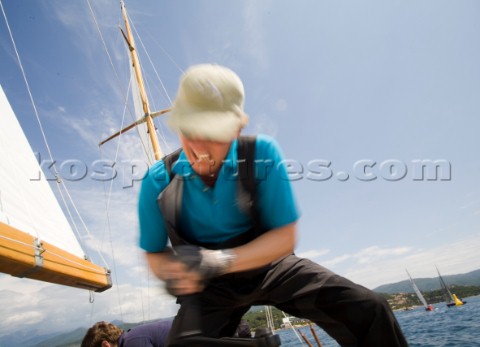 Les Regates Imperiales 2012  onboard Skylark of 1937