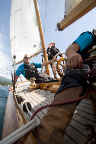 Les Regates Imperiales 2012  onboard Skylark of 1937