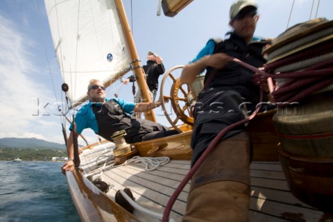 Les Regates Imperiales 2012  onboard Skylark of 1937