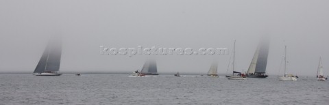 J Class fleet racing in Falmouth 2012