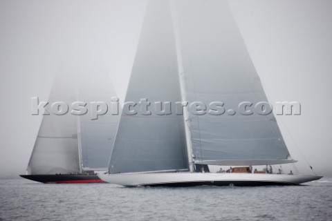 J Class Ranger racing in Falmouth UK 2012