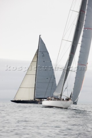 J Class Ranger racing in Falmouth UK 2012