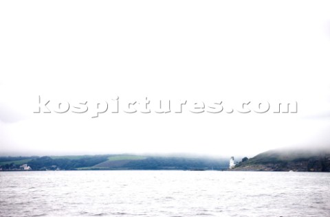 The entrance to Falmouth Harbour on the South Coast of the UK