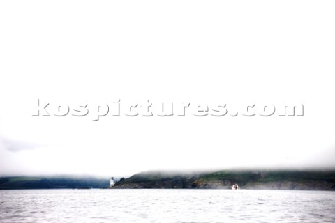 The entrance to Falmouth Harbour on the South Coast of the UK