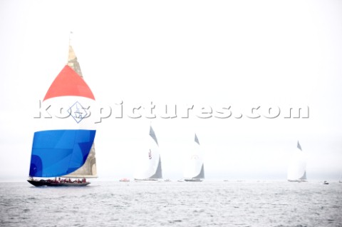 J Class Velsheda racing in Falmouth 2012