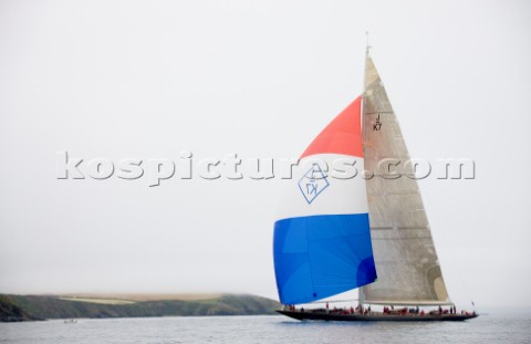 J Class Velsheda racing in Falmouth 2012