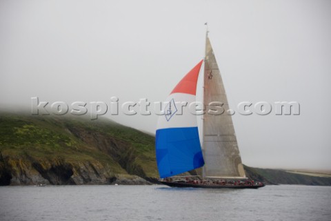 J Class Velsheda racing in Falmouth 2012