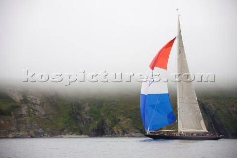 J Class Velsheda racing in Falmouth 2012