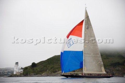 J Class Velsheda racing in Falmouth 2012