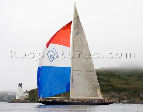 J Class Velsheda racing in Falmouth 2012