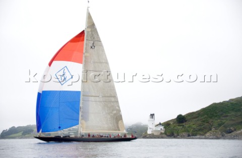 J Class Velsheda racing in Falmouth 2012