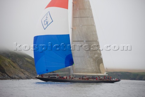 J Class Velsheda racing in Falmouth 2012