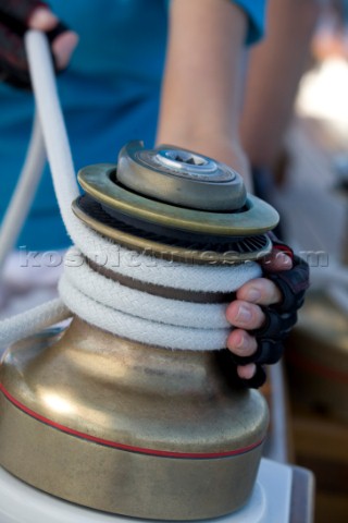 Classic Sparkman  Stephens SS 53 foot Yawl Skylark at the Voiles de Saint Tropez 2012